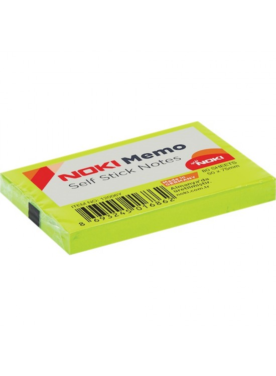 Noki Yapışkanlı Not Kağıt 51x75 Yeşil No:12006Y (1 Adet) Noki Yapışkanlı Not Kağıt 51x75 Yeşil No:12006Y (1 Adet)