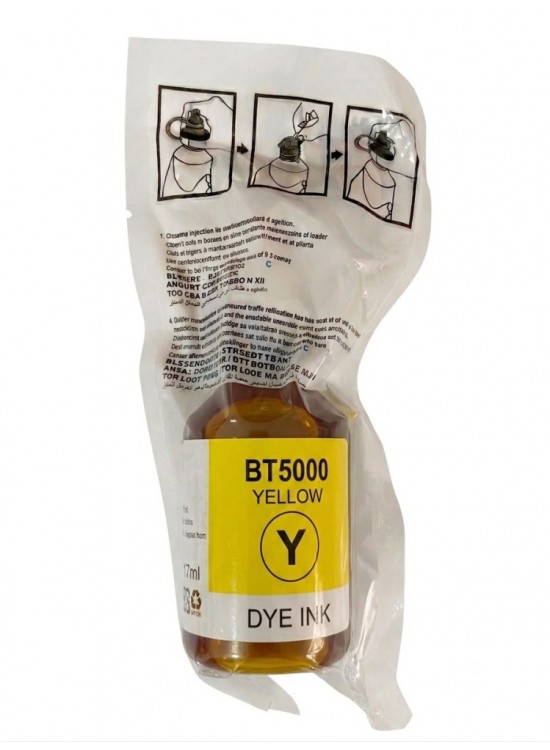 Brother Bt-5000Y Sarı Muadil Mürekkep 45 ml Brother Bt-5000Y Sarı Muadil Mürekkep 45 ml