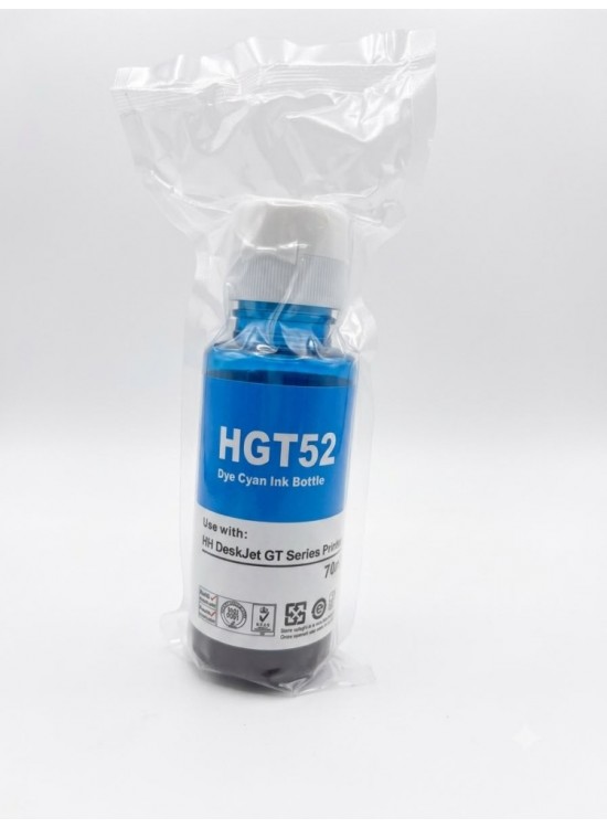 Hp Gt52C Mavi Muadil Mürekkep 70 ml