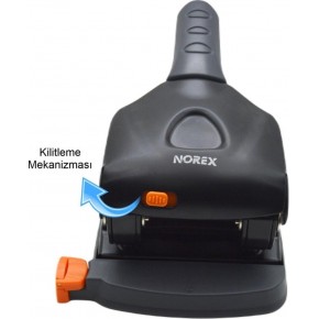 Norex Perfaratör ( Delgeç ) Metal 65 Sayfa Siyah Uh105-190