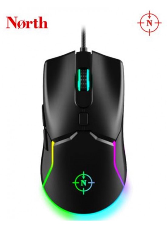 North Air Black RGB Kablolu Profesyonel Oyuncu Mouse