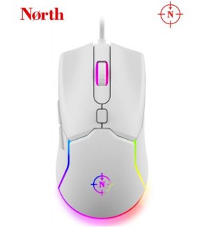 North Air White RGB Kablolu Profesyonel Oyuncu Mouse