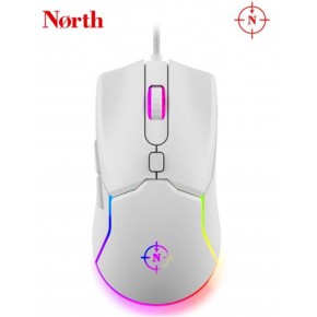 North Air White RGB Kablolu Profesyonel Oyuncu Mouse