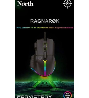 North Odin Pro WL Siyah 26K DPI 750 IPS 70G UltraLight RGB Kablosuz Gaming Mouse