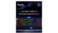 North Shield Blue Switch Türkçe Q RGB Mekanik Gaming Klavye North Shield Blue Switch Türkçe Q RGB Mekanik Gaming Klavye