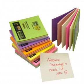 Not Yaz Yapışkanlı Not Kağıdı 100 YP Adhesıve Notes AD-9740 (1 Adet)