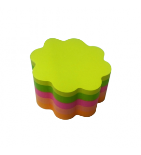 Notix Yapışkanlı Not Kağıt Neon 5 Renk Çiçek 250 YP N-5R-Ç (1 Adet)