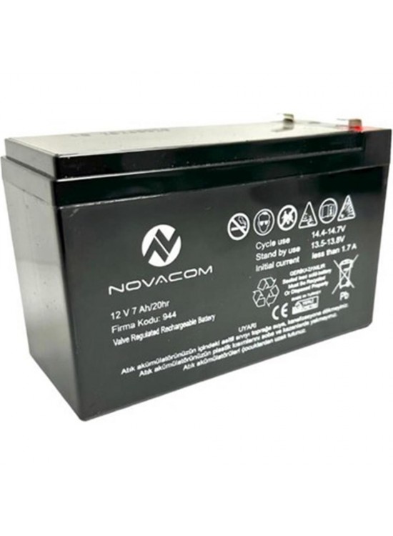 Nova 12V 7A Bakımsız Kuru Akü 2Kg Ups Uyumlu