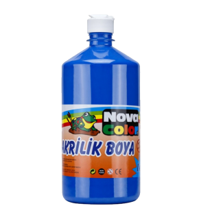 Nova Color Akrilik Boya 1 KG Mavi NC-223