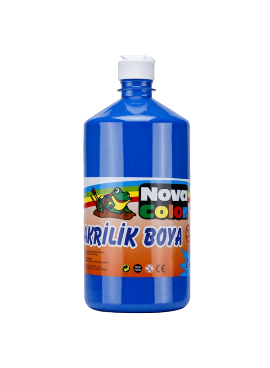 Nova Color Akrilik Boya 1 KG Mavi NC-223