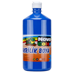 Nova Color Akrilik Boya 1 KG Mavi NC-223