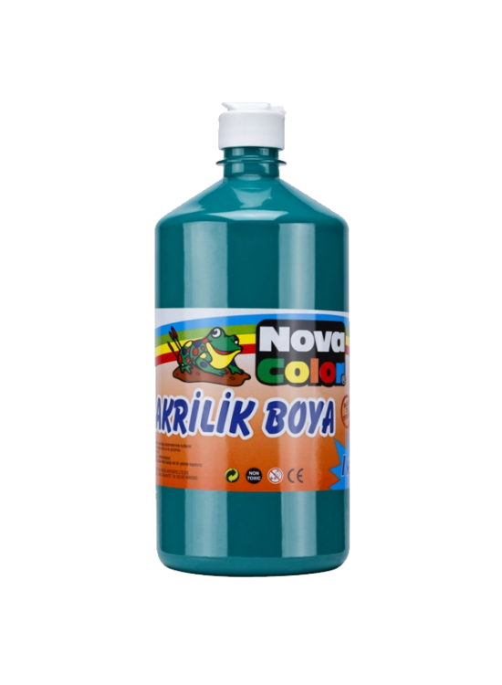 Nova Color Akrilik Boya 1 KG Yeşil NC-224 Nova Color Akrilik Boya 1 KG Yeşil NC-224
