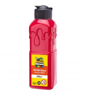 Nova Color Akrilik Boya 250 GR Kırmızı NC-3011