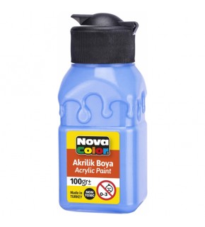 Nova Color Akrilik Boya Şişe 100 CC Açık Mavi NC-2020