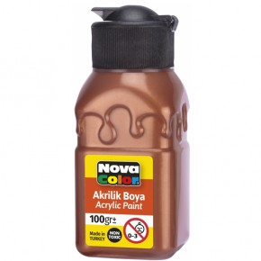 Nova Color Akrilik Boya Şişe 100 CC Bakır Nc-2037