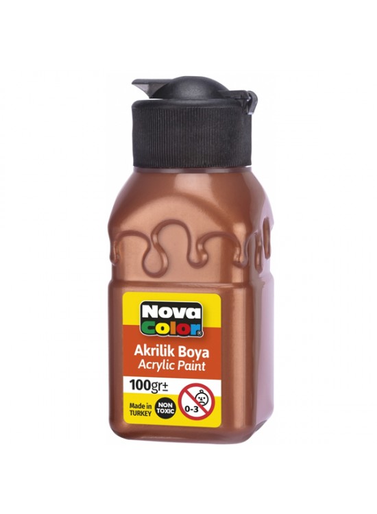 Nova Color Akrilik Boya Şişe 100 CC Bakır Nc-2037