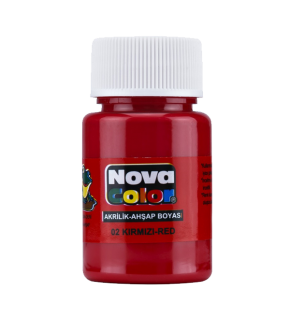 Nova Color Akrilik Boya Şişe 30 CC Kırmızı NC-170 (1 Adet)