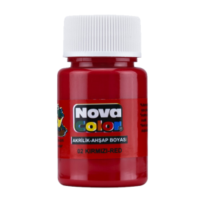 Nova Color Akrilik Boya Şişe 30 CC Kırmızı NC-170 (1 Adet)