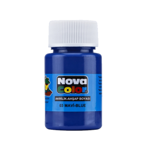 Nova Color Akrilik Boya Şişe 30 CC Mavi NC-171 (1 Adet)