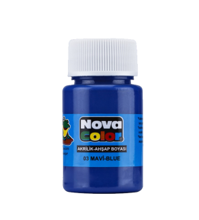 Nova Color Akrilik Boya Şişe 30 CC Mavi NC-171 (1 Adet)