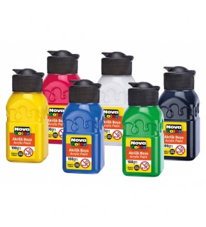 Nova Color Akrilik Boya Sise 6 Li 100 GR NC-2005