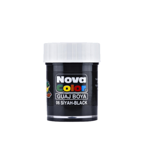 Nova Color Guaj Boya Şişe Siyah NC-108 (1 Adet)