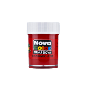 Nova Color Guaj Boya Şişe Kırmızı NC-104 (1 Adet)