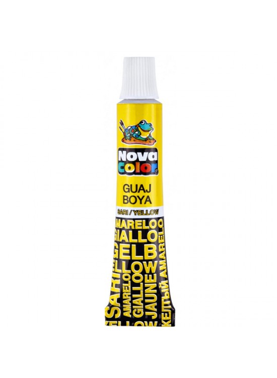 Nova Color Guaj Boya Tüp Sarı NC-115 (1 Adet)