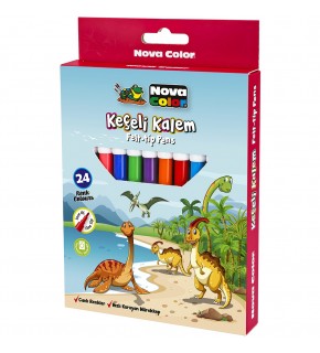 Nova Color Keçeli Kalem 24 Lü NC-872