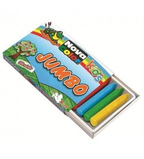 Nova Color Mum Boya Jumbo Üçgen Silinebilir 12 Renk NC 2124