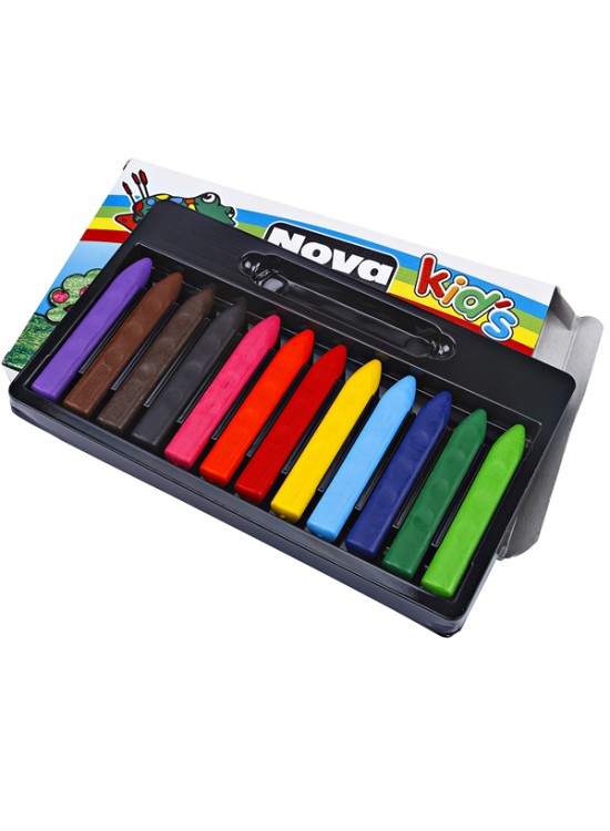 Nova Color Mum Boya Jumbo Üçgen Silinebilir 12 Renk NC 2124