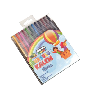 Nova Color Mum Pastel Boya Silinebilir Yuvarlak 12 Renk NC-2122