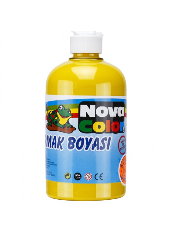 Nova Color Parmak Boyası Sarı 500 GR NC-370 Nova Color Parmak Boyası Sarı 500 GR NC-370