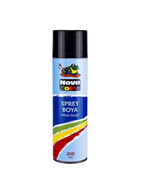 Nova Color Sprey Boya 200 ML Siyah NC-805