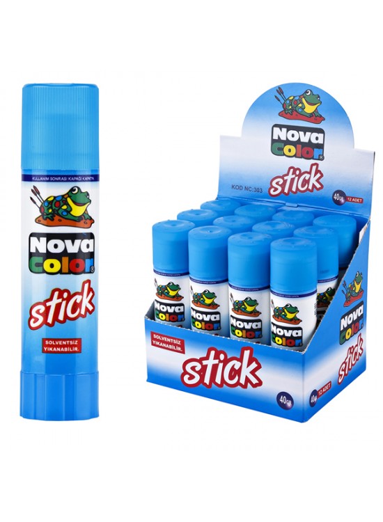 Nova Color Stick Yapıştırıcı Solventsiz 40 GR NC-303 (1 Adet) Nova Color Stick Yapıştırıcı Solventsiz 40 GR NC-303 (1 Adet)
