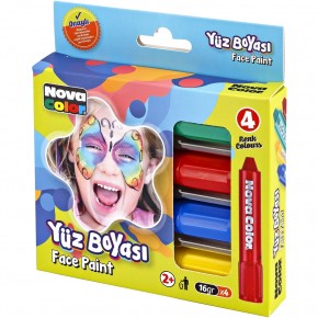 Nova Color Yüz Boyası 4 Lü Set NC-211