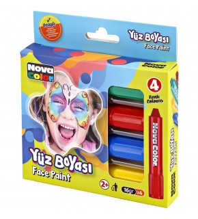Nova Color Yüz Boyası 4 Lü Set NC-211