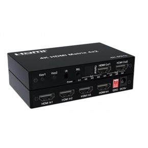 Nova HDMI 4×2 Matrix Switch 4K 60 Hz