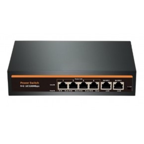 Nova NVC-INTSF0420FB2L 24V INTERCOM 4+2 PORT POE SWITCH (10-100)