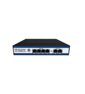 Nova NVC-PSE0420 4 Port Poe+ 10-100 Mbps 2 Port 10-100 Mbps Uplink Switch 65W