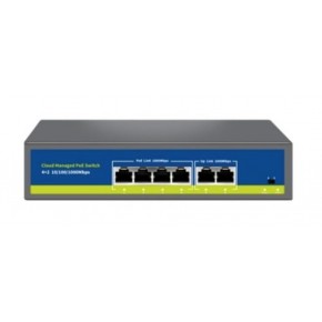 Nova NVC-S21-4GP2G 4 Port 2 Uplink Full Gigabit Cloud Poe Switch
