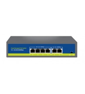 Nova NVC-S21-4GP2G 4 Port 2 Uplink Full Gigabit Cloud Poe Switch