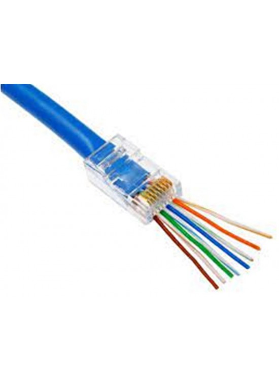Nova RJ45 Cat6 Açık Uçlu 100lü Paket  Konnektör Delikli