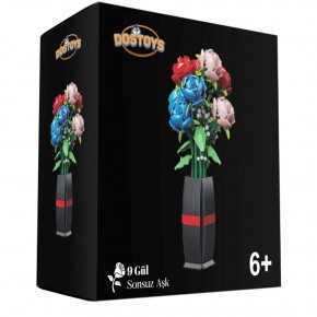 Oceanfour Blok Oyuncak 06289-101-3 Gül Buketi 9lu Çiçek Lego
