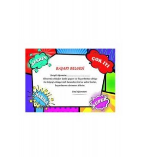 Odak Yayınevi Başarı Belgesi A5 20 Li
