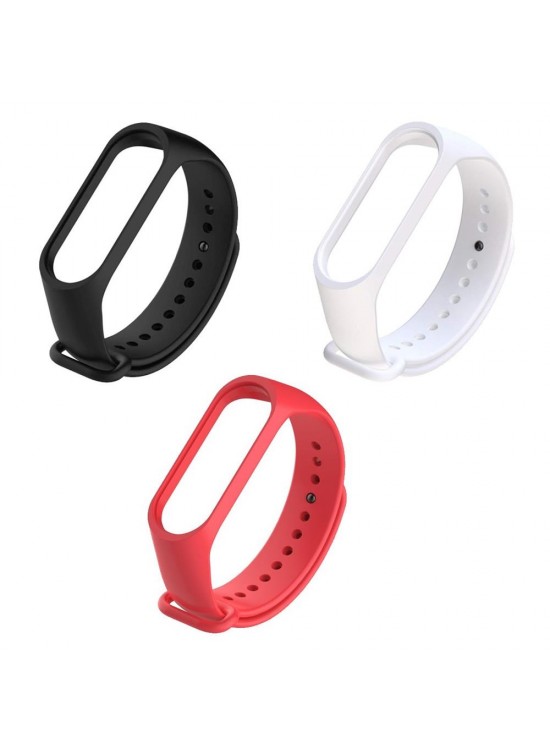 Oem M3-M4 M3 Akıllı Bileklik Silikon Kordon (Karışık Renk)