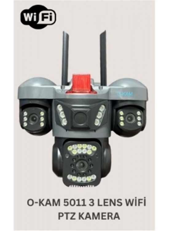 OKam O-Kam 5011 3 Lens Wifi PTZ Kamera OKam O-Kam 5011 3 Lens Wifi PTZ Kamera