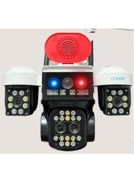 OKam O-Kam 8095 3 Lens Sirenli Çakarlı Wifi Solar Kamera