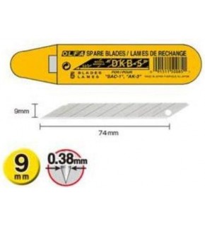 Olfa Maket Bıçağı Yedek 5 Lİ Tüp DKB-5