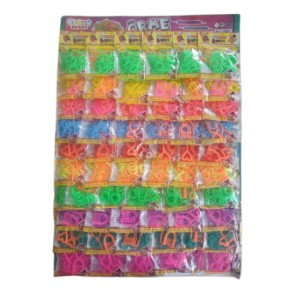 Olgun Asorti Bileklik Örme Lastiği Kartela (1 Adet)